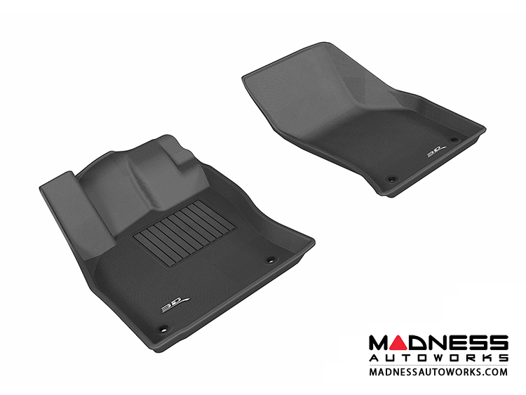 Audi A3/ S3 Floor Mats (Set of 2) - Front - Black by 3D MAXpider (2015-)